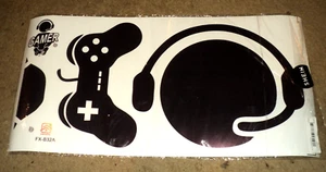 2 GAMER SHEETS: 12" X 24": BRAND NEW: Wall Decor Stickers: Large Home Lot - Picture 1 of 5