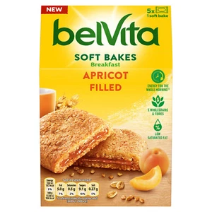 Belvita Breakfast Biscuits Soft Bakes Filled Apricot 3 x 250g - Picture 1 of 3