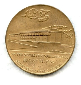 1969 ~ UNITED STATES MINT PHILADELPHIA COMMEMORATIVE BRONZE MEDAL ~ BU (ed) - Picture 1 of 2