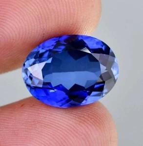 4.10 Ct Natural Certified Royal Blue Sapphire Oval Cut Loose Gemstone +free gift - Imagen 1 de 5