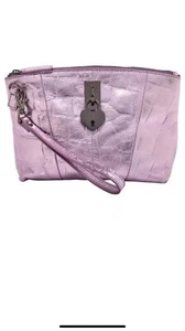 Sharif Legacy Croco Embossed Setosa Leather Pouchette-Choose Color- - Picture 1 of 1
