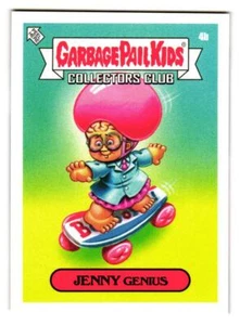 2021 Topps Garbage Pail Kids GPK Collector Club Set #3 Jenny Genius Brainy Janie - Bild 1 von 4