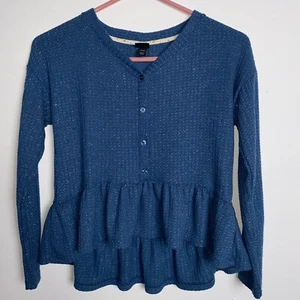 ArtClass Girls Peplum Sweater Girl's Blouse Childs Top Youth Shirt Sz L 10/12 - Picture 1 of 9