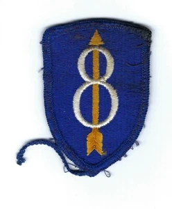 WW2 US Army 8th Infantry Division SSI Patch - Picture 1 of 2