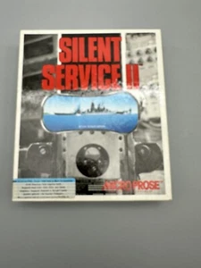 Silent Service II Big Box Gioco PC Dischi 5,25" Manuali, IBM Completo - Foto 1 di 7