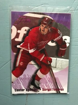 1994-95 Flair Center Spotlight #2 Sergei Fedorov. Excellent Condition - Image 1 of 2