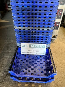 1 x Plastic Bakery Bread Baskets 12 Loaf Tray 78.5cm x 62cm x 19cm £7.00+VAT - Picture 1 of 6