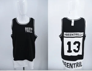 NUOVA maglia basket uomo Been Trill #BEENTRILL #13 Virgil Abloom nera grande - Foto 1 di 10