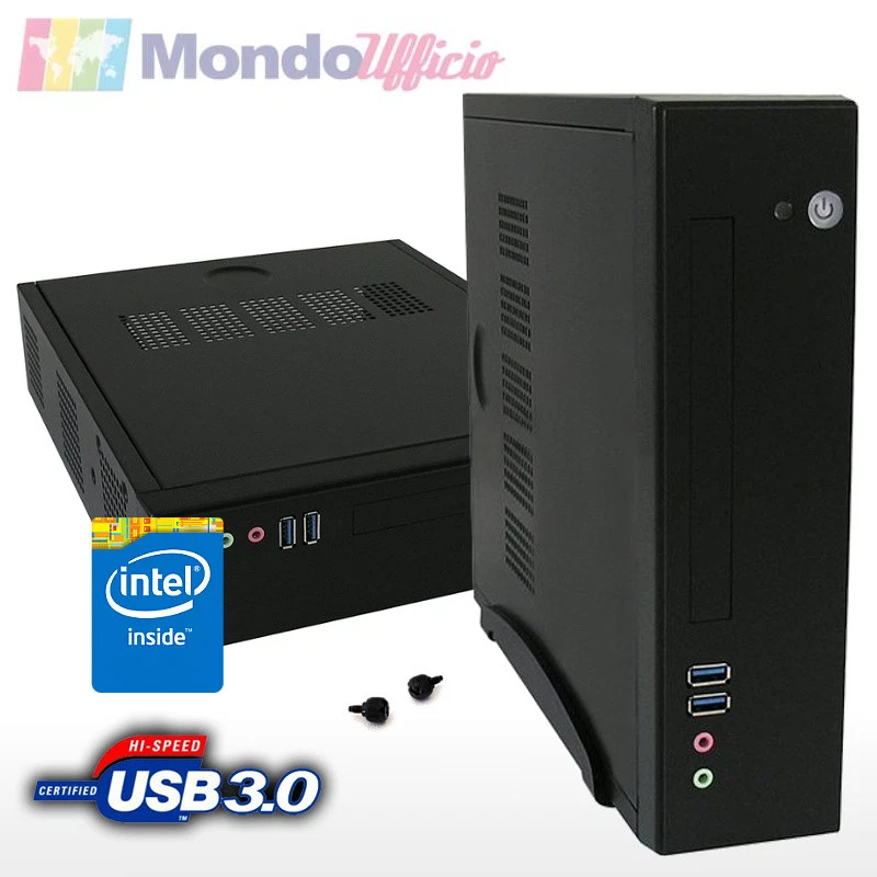 PC Computer Slim Mini Itx Intel J1900 Quad Core - Ram 4 GB DDR3 - SSD 120 GB - Immagine 1 di 1