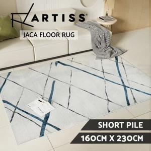 Artiss Floor Rugs 160x230cm Washable Area Mat Large Carpet Soft Short Pile Jaca - Picture 1 of 11
