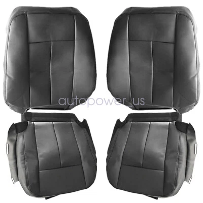 Capa de assento de motorista e passageiro preta para 2007-2014 Ford Expedition XLT EL Limited - Imagem 1 de 4