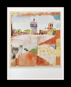 PAUL KLEE • 'Hammamet With It's Mosque' - Custom Matted & Framed Art Print - Picture 1 of 1