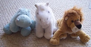 3 Ganz Webkinz Blue Hippo American Albino Caramel Lion - Bild 1 von 15