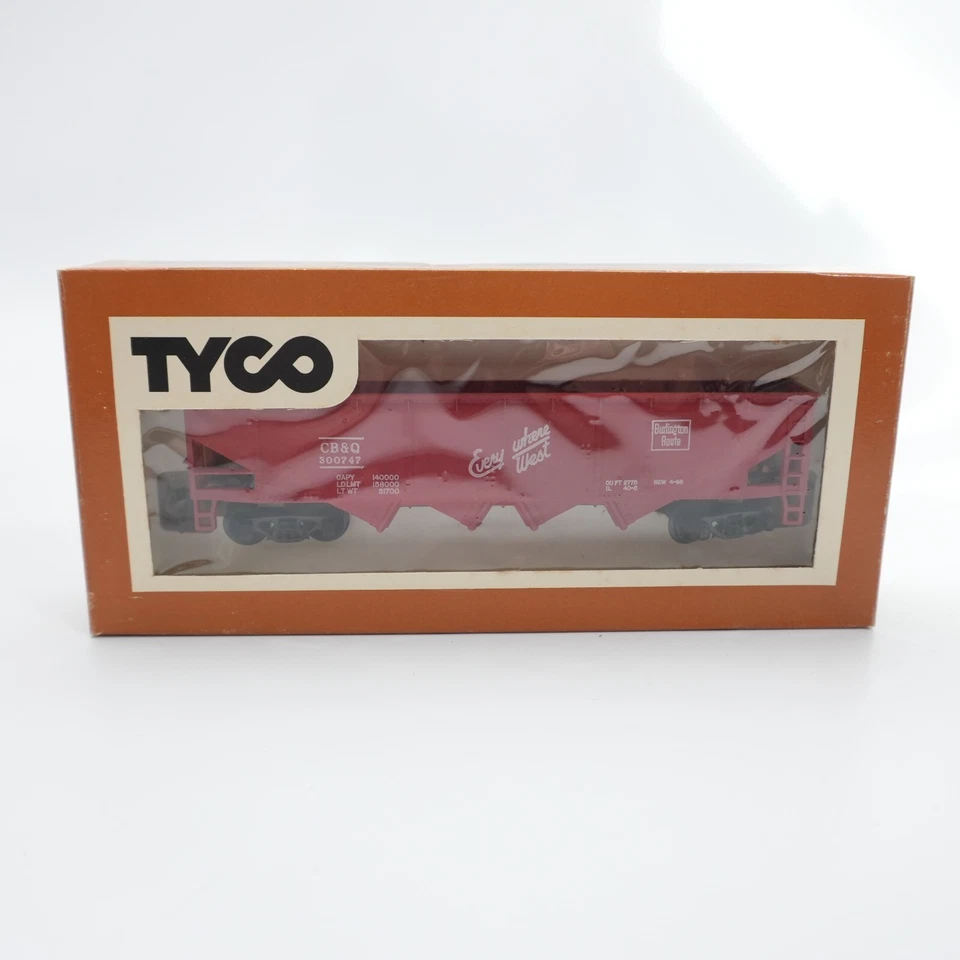 Vintage TYCO 344B:250 Burlington Non-Operating Hopper Car in Original Box - Image 1 of 1