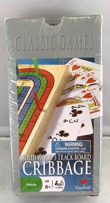 CARDINAL SOLID WOOD 3 TRACK CRIBBAGE BOARD - Image 1 of 2