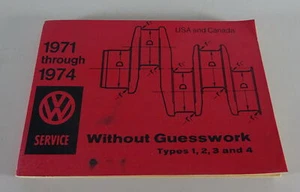 Manual Mantenimiento VW Escarabajo, Transporter, Karmann Ghia, 411 USA + Canadá´ - Imagen 1 de 3
