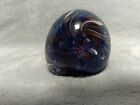 Art Glass Ball Paperweight Muti-Color Swirling Glass Blue Red Green
