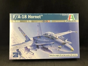 Italeri F/A-18 Hornet Fighter/Bomber 1:72 Scale Plastic Model Kit 016 NISB - Picture 1 of 6