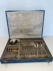 Service 38 Teile aus versilbertem Metall Silber - Bild 1 von 24