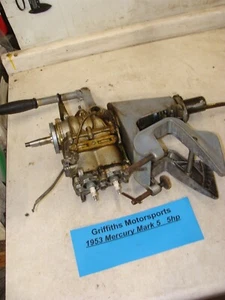 1953 Mercury Kiekhaefer Mark 5 5hp outboard powerhead transom clamp engine motor - Picture 1 of 21