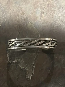 Navajo Henry Mariano Sterling Silver Handmade Cuff Bracelet 7” - Picture 1 of 4