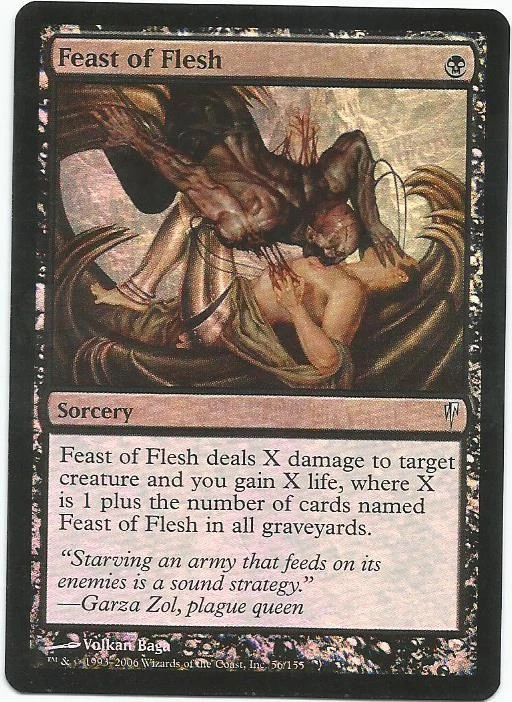 1x Foil - Feast of Flesh - Magic the Gathering MTG Coldsnap - Image 1 of 1