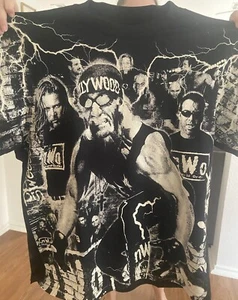 NWO New World Order AOP Glow In The Dark T Shirt NWO WCW - Picture 1 of 3