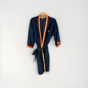 Vintage 70s Mens Robe One Size JCPenneys Blue Gold Burgundy Red - Picture 1 of 6