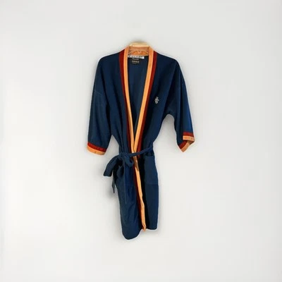 Bata vintage años 70 para hombre talla única JCPenneys azul dorado borgoña rojo Foto 1 de 4
