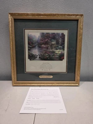 Thomas Kinkade - El Jardín de la Oración - Impresión de acento enmarcada con certificado de autenticidad Foto 1 de 4