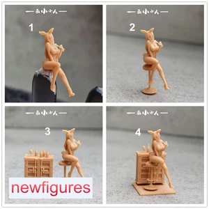 1:64 1:43 1:87 1:72 Bunny Girl Scene Miniatures Figures Fit Cars Vehicles Toys - Picture 1 of 5