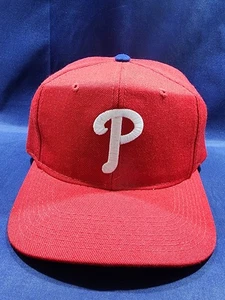 Vintage Philadelphia Phillies Sports Specialties Hat Red Plain Logo Snapback Cap - Picture 1 of 11