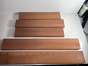 5no Planed Mahogany Sapele Hardwood Offcut 70mm x 20mm Various Lengths A3 - Picture 1 of 6