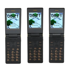 Senior Cell Phone 3in Double Screen 2G Flip Style Dual SIM Slots 5900mAh Unl SAL - Zdjęcie 1 z 33
