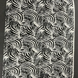 Cotton Flannel Fabric 4 yds x 44 Inches Zebra Print Black White - Picture 1 of 4