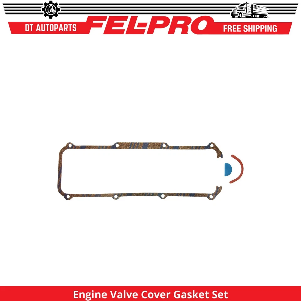 For 1985-1993 Volkswagen Cabriolet 1.8L L4 Engine Valve Cover Gasket Set Fel-Pro - Image 1 of 1