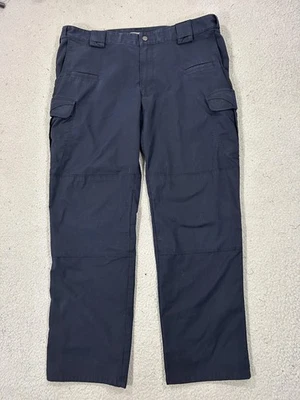 Брюки тактические мужские 5.11 40x32 темно-синие рипстоп грузовая рабочая одежда для улицы - Изображение 1 из 4