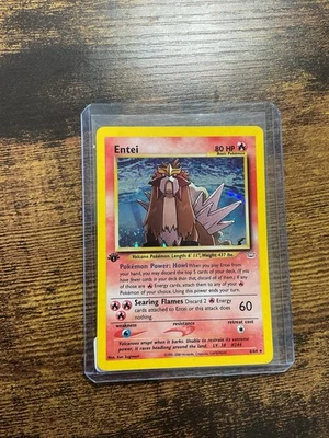 Entei Neo Revelation 1st Edition Holo Rare Pokémon Card 6/64 WOTC TCG - Image 1 of 4