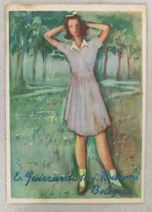 cartolina bologna pubblicitarie tessile guizzardi baroni viaggiata 1947 fg - Picture 1 of 14