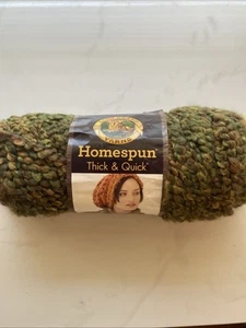 Lion Brand HOMESPUN THICK & QUICK Yarn HERB GARDEN #410 Brown Green, 8 oz. - Picture 1 of 7