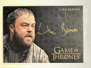 Luke Barnes Gold Pen Autograph, Game of Thrones, Legends of the Realm - Picture 1 of 2