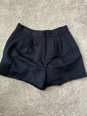 Pantalones Cortos FRAME Azul Marino Mezcla Lino Talla 2 Foto 1 de 4