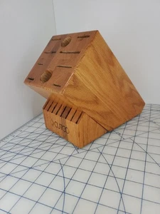 Cuchillo Cutco 1748 Homemaker 18 Ranuras Bloque 8 Ranuras para Carne Madera de Roble Miel EE. UU.  - Imagen 1 de 10