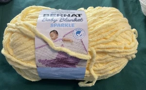 Bernat Baby Blanket Sparkle Yarn Sunshine Sparkle 71003 - Picture 1 of 4