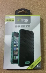 iFrogz Breeze Case for Apple iPhone 5 Phone Protector - Black and Teal Color - Picture 1 of 2