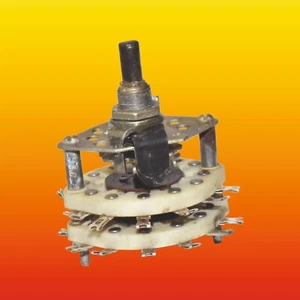 2 POLE 2 to 11 POSITIONS RUSSIAN NON-SHORTING CERAMIC ROTARY SWITCH PGK - Picture 1 of 4