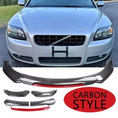 For Volvo C70 T5 Front Bumper Lip Spoiler Splitter Carbon Fiber Style - Image 1 of 4