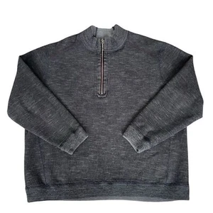 Tommy Bahama 1/2 Zip Reversible Sweater Men’s Size XL Gray Versatile - Picture 1 of 8