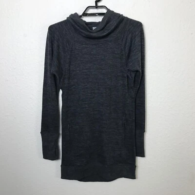 Athleta Heather Gray Power Down Hooded Sweatshirt Dress Women's Size XXS - Изображение 1 из 4