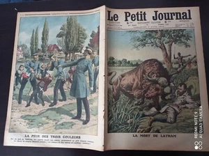 Le petit journal 1912 1133 Alsace mulhouse drapeau tricolore + mort de latham - Picture 1 of 3